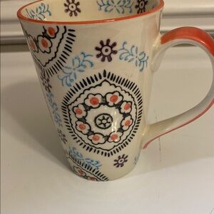 Colorful Patterned Ceramic Mug